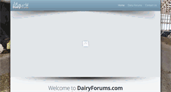 Desktop Screenshot of dairyforums.com